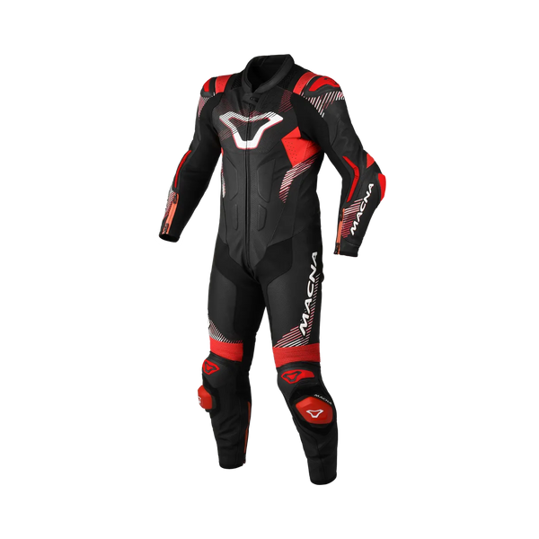 Macna MC-bőr állvány 1 részből álló Armadyl-fekete /piros