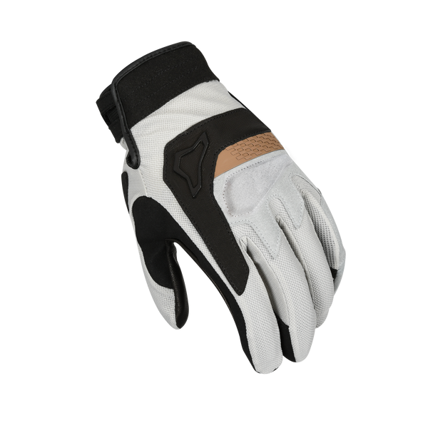 Motorcycle Glove Macna, Congra Light Gray/Black/Bronze