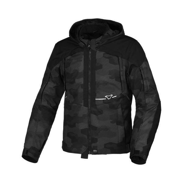 Macna Softshell MC kabát Territor Black Camo