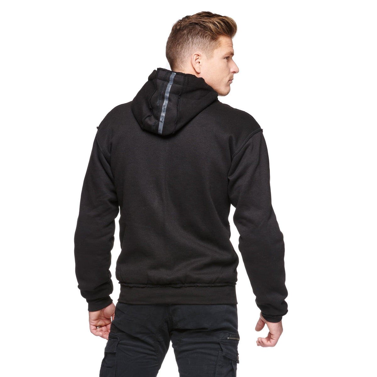 Sweep Kevlar Mc-Hoodie Stripes Black