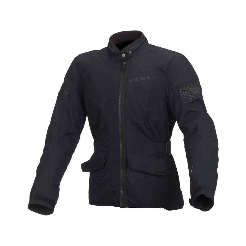 Macna Lady textil Mc-Jacket ragyog fekete