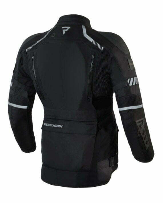 Rebelhorn textil MC kabát Patrol Black