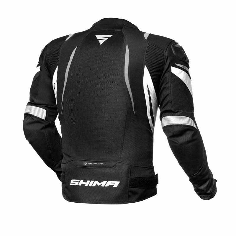 Shima textile mc-jacket mesh pro black /white