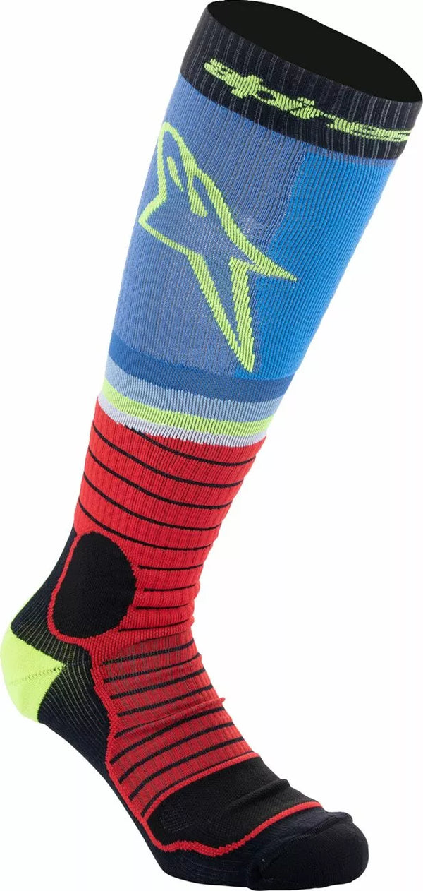 Alpinestars (MX) Sock MX Pro Blk/Gy/Blu L 4701524-1212-L