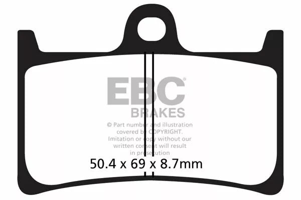 EBC BRAKE PAD CARBON SCOOTER SFAC252