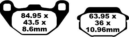 EBC fékpad SFA org robogó SFA305