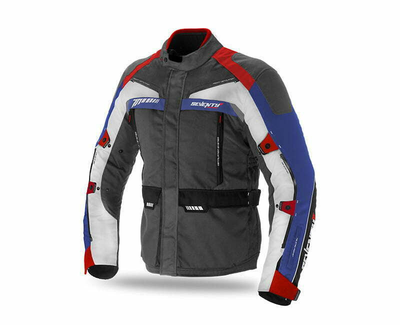 Seventy Textile MC jacket SD JT43 Gray /Blue /Red