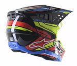 Alpinestars Cross MC sisak Supetech M5 Action 2 fekete /influenza
