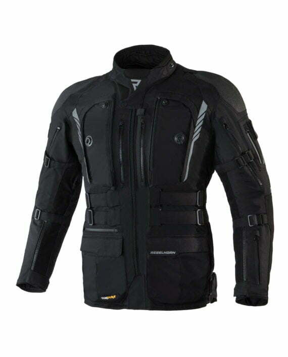 Rebelhorn textil MC kabát Patrol Black