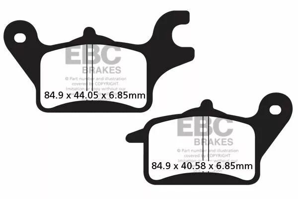 EBC BRAKE PAD SFA ORG SCOOTER SFA625