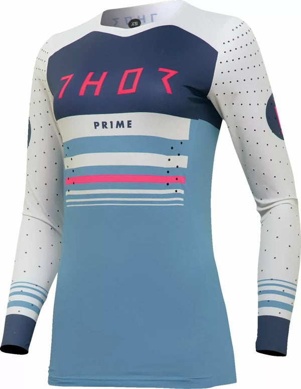Thor Jersey WMN PRM BLZ BL/WH LG 2911-0286