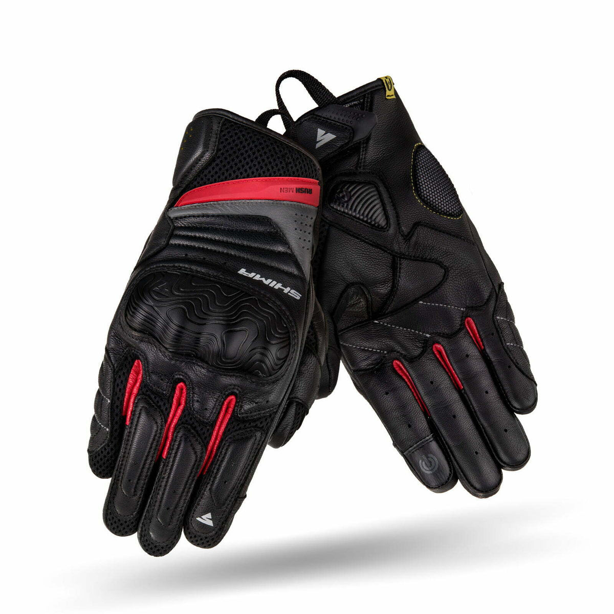 Shima MC-Gloves Rush Fekete /Piros