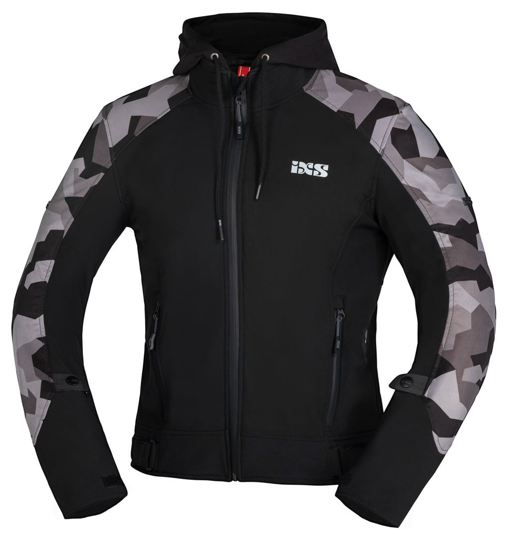 Ixs softshell MC dzseki tehát moto fekete /camo