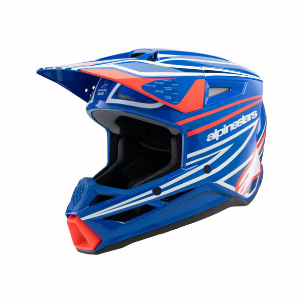 Alpinestars (MX) sisak felülete SM3 WURX BLUE/RED/W 8302125-7312 -S
