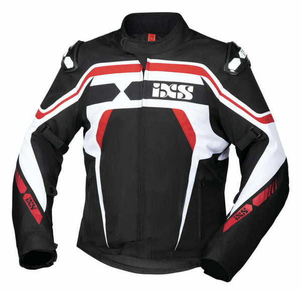 IXS Textile MC kabát RS-700 PCS fekete /piros /fehér