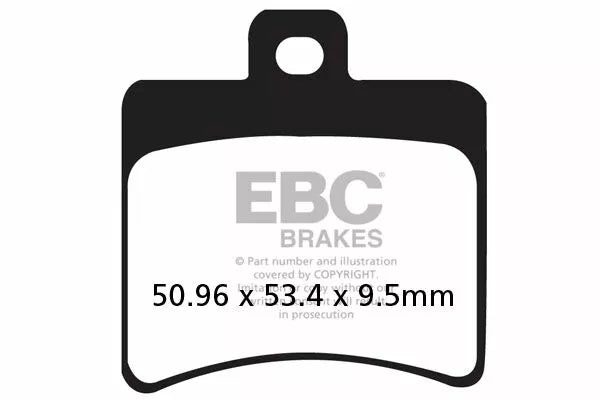 EBC BRAKE PAD CARBON SCOOTER SFAC298