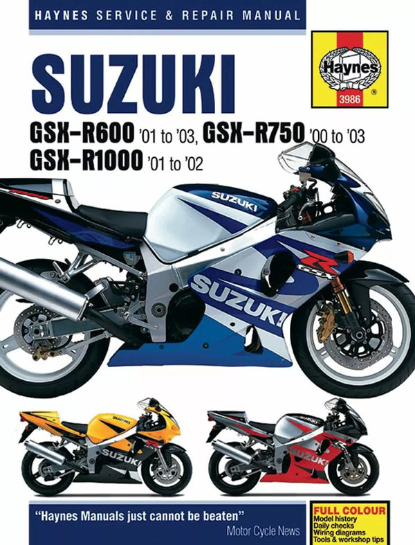 Haynes kézikönyv Hay Suz GSXR 3986