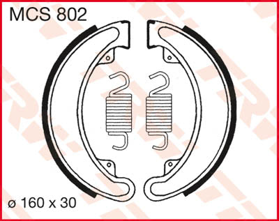 TRW fékcipő TRW MCS802 MCS802