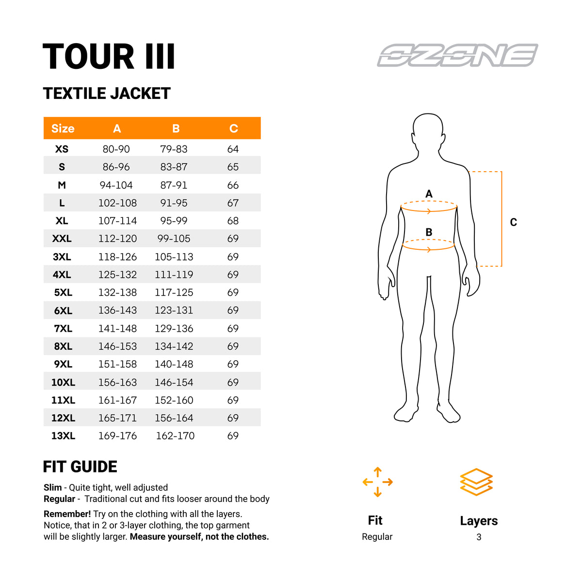 Ózon textil MC-Jacket Tour III szürke /influenza