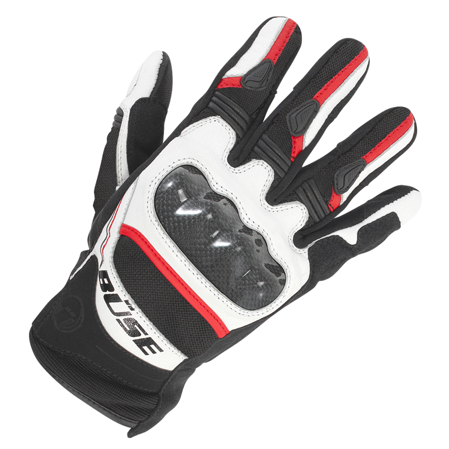 Büse MC-Gloves Safe Ride Black /Piros