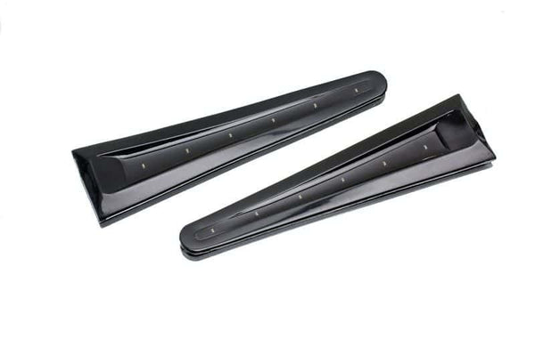 Háromszög alakú hub sapka alapú fekete. Kék LED