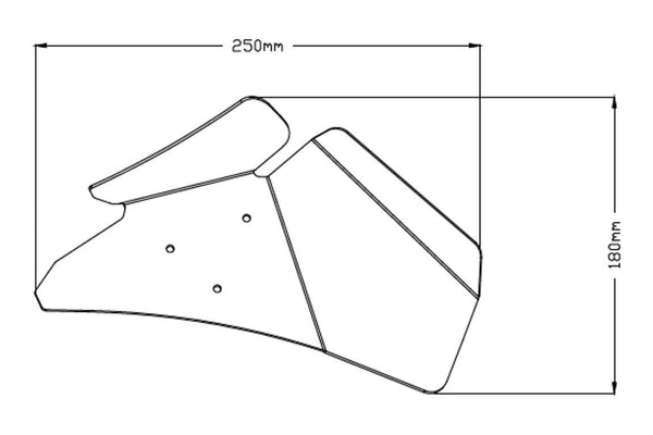 KIT DEFLECTOROK SUP. KTM 1090/1290 C/Trans.