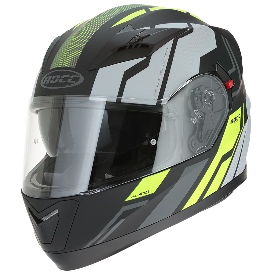 ROCC 416 Integrált MC Helm Matt Black /Influenza