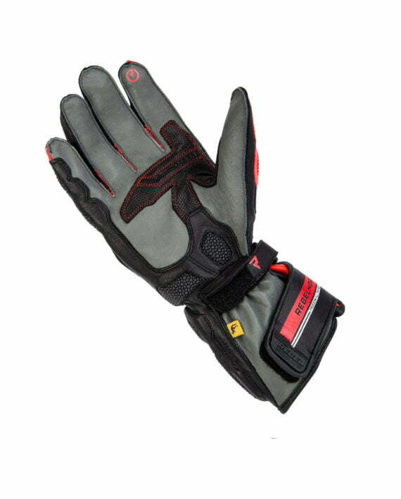 Rebelhorn Sport MC-Gloves ST hosszú fekete /piros