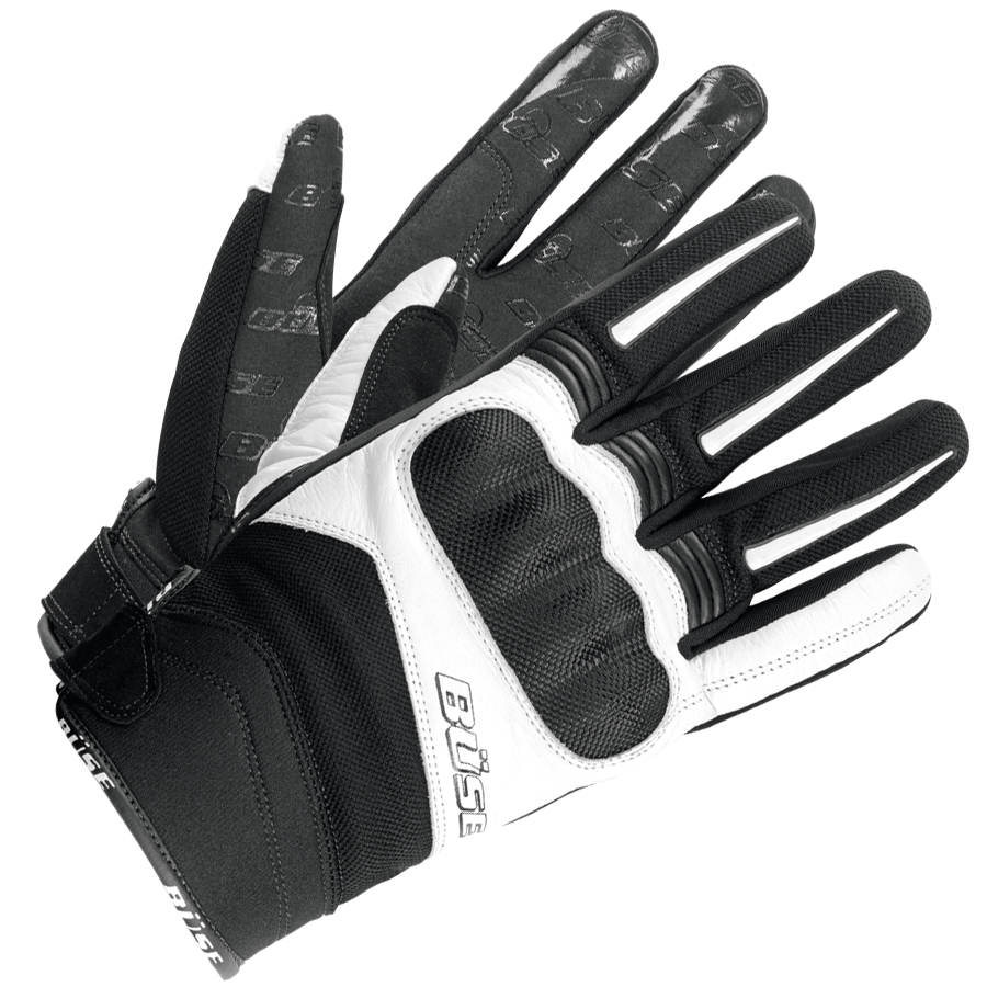 Büse MC-Gloves Open Road Evo Black /White