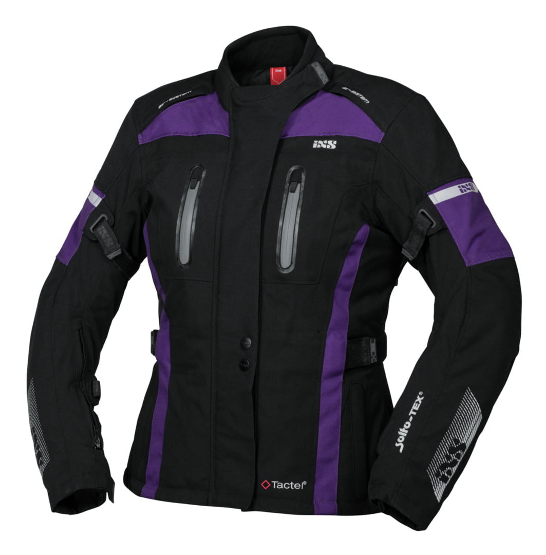 IXS Lady Textile Mc -Jacket Pacora -st fekete /lila