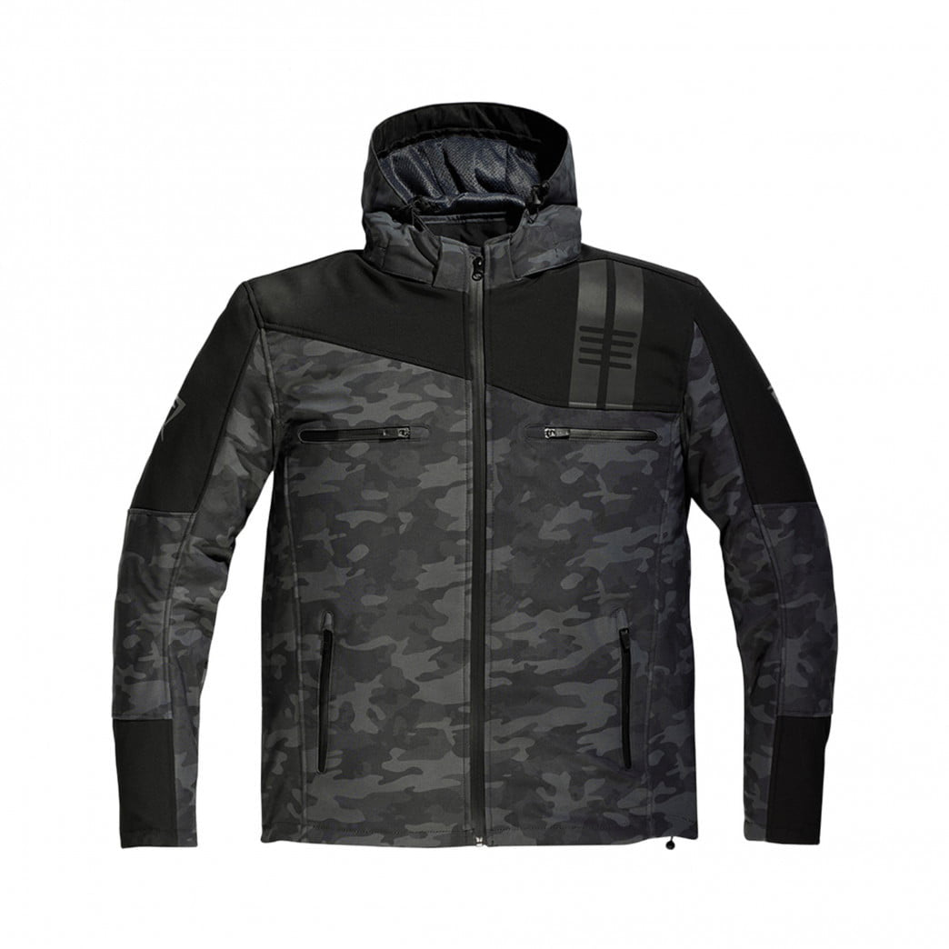 Diffi Softshell MC kabát Jamie Black /Camo