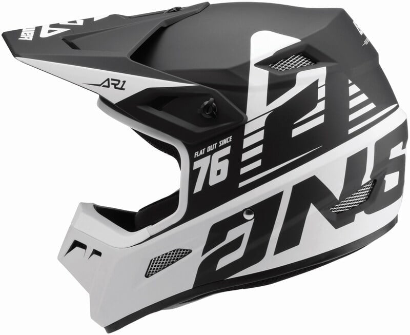 Answer Barn Cross MC Helmet AR1 Bold Black /White