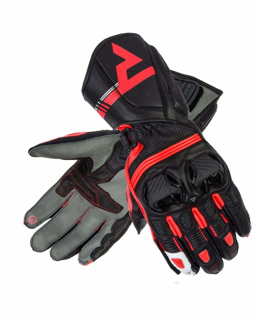 Rebelhorn Sport MC-Gloves ST hosszú fekete /piros