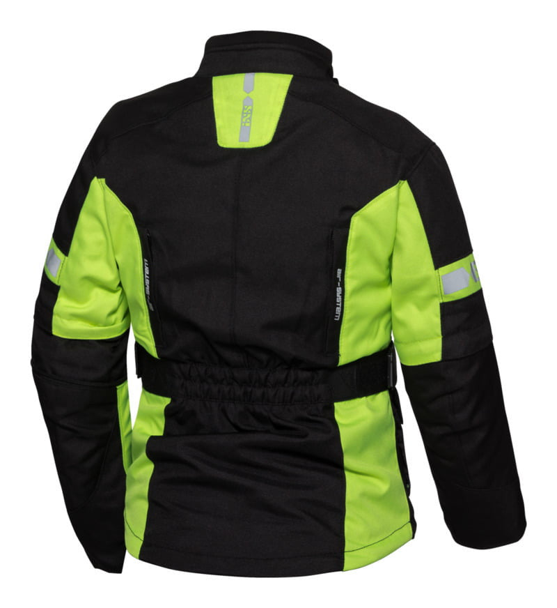 ixs gyerekek textil mc dzseki st. 1,0 fekete /influenza