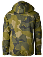 RST Kevlar Mc-Hoodie Loadout Camo med kamouflagemönster bakifrån, tillverkad för motorcyklister med skyddande Kevlar och praktisk huva.